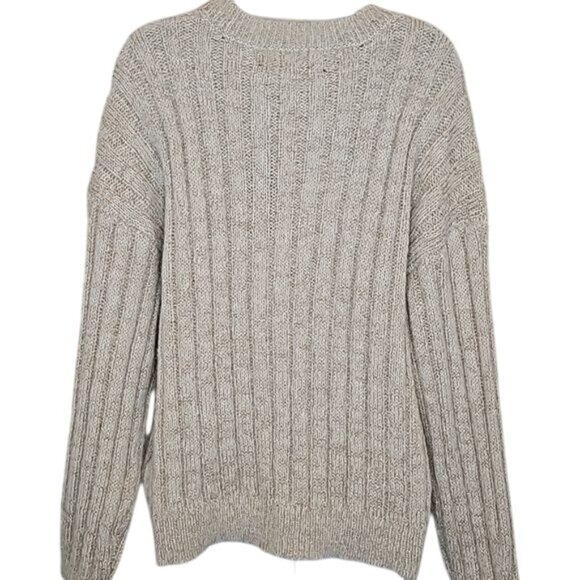 Vero Moda Gold Speck Sweater Size Medium New Neutral Sparkle Holiday Office - Picture 5 of 9